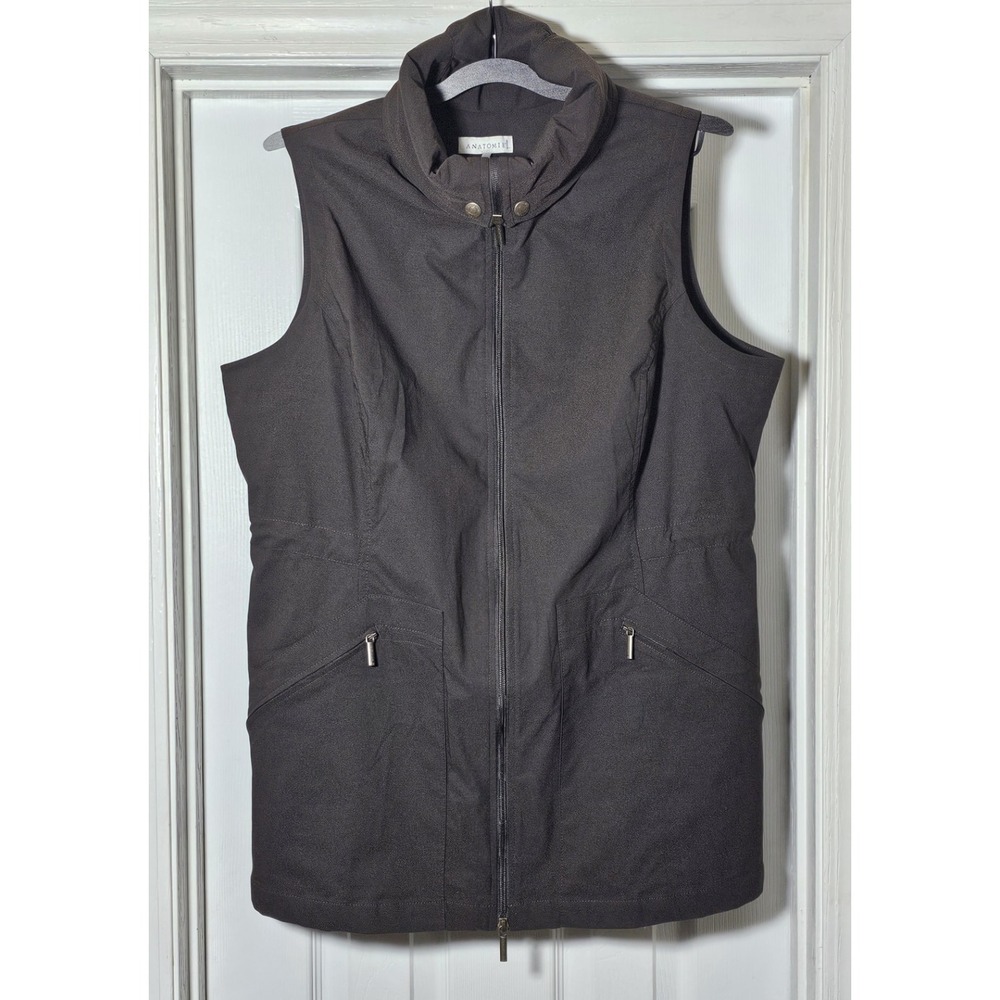 Anatomie Delaney Mid Weight Stretch Vest Women's Size XL Espresso Brown - Picture 3 of 7